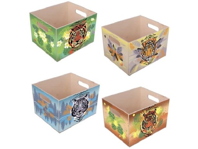 Ящик декоративный Ауф Тигр 30х25х20см МТ88-398